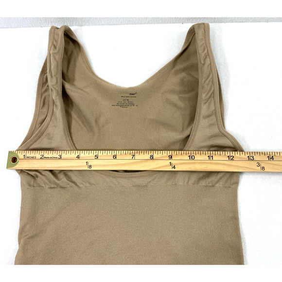 Womens Tank Top Size XL Tummy Control Cami Beige Shapewear - Picture 4 of 9